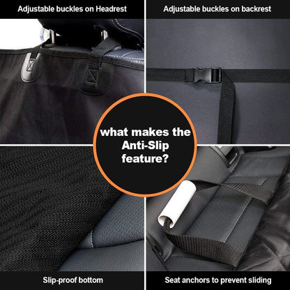 Dog Car Seat Cover for Cars Suvs Trucks, Thicked 600D Oxford Heavy Duty Waterproof Front Car Seat Covers for Dogs Durable Nonslip Padded Pet Car Seat Protector with Side Flaps, 2 Pack