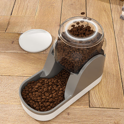 Cat Water Fountain Automatic Pet Feeder Auto Food Dispenser For Dog Drinkin Feeding Bowl Dry Food Supplies Large Capacity