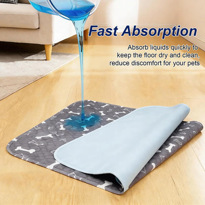 Puppy Pads , Washable Pee Pads For Dogs Potty Training, Reusable Dog Mat For Playpen, Crate, Whelping Box